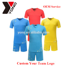 Personnalisé votre logo en gros de qualité supérieure football jersey blanc football uniforme kit